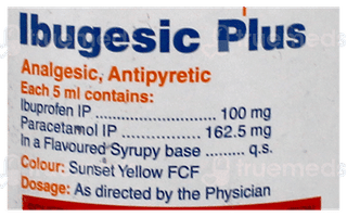 Ibugesic Plus Orange Flavour Suspension 100Ml